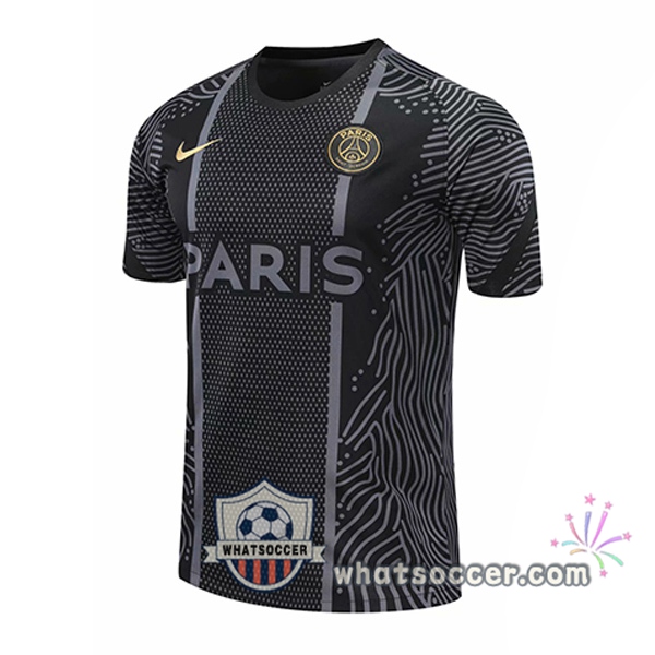 Paris PSG Jordan Black Training T-Shirts 2020-2021