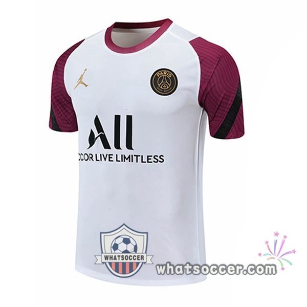 Paris PSG Jordan White Training T-Shirts 2020-2021