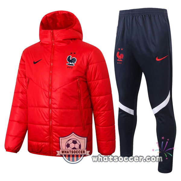 France Red Soccer Down Jacket + Pants 2020-2021