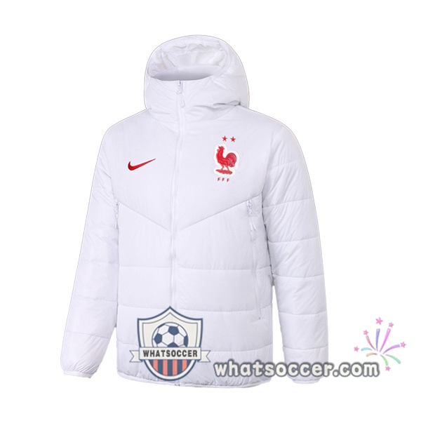 France White Soccer Down Jacket 2020-2021