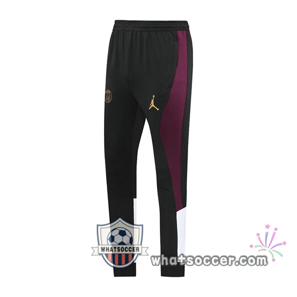 JORDAN Paris PSG Black Purple Soccer Pants 2020-2021