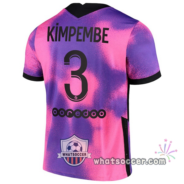 Jordan Paris PSG (Kimpembe 3) Fourth Soccer Jerseys 2020-2021