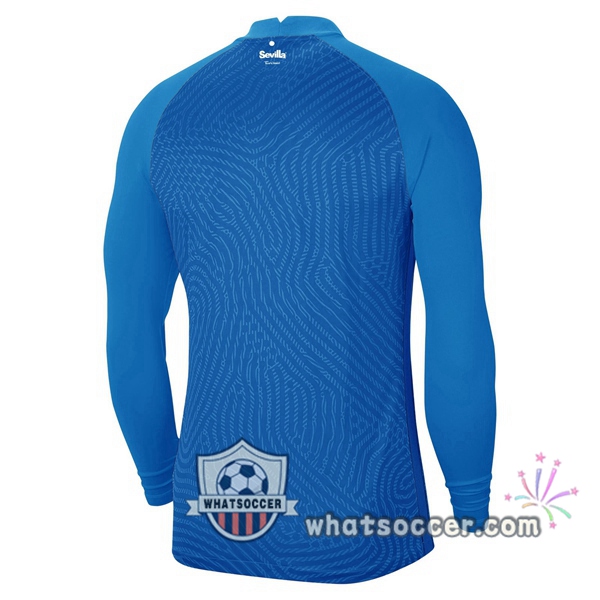 Sevilla FC Goalkeeper Soccer Jerseys Long Sleeve Blue 2020-2021