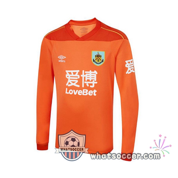 Burnley Goalkeeper Soccer Jerseys Long Sleeve Orange 2020-2021