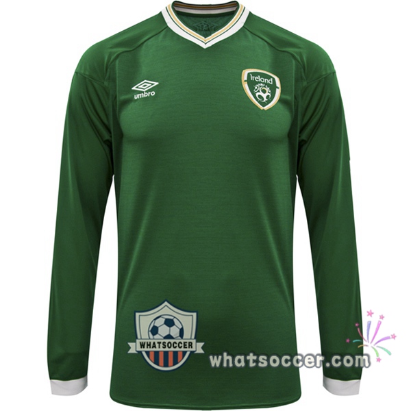 UMBRO FAI Ireland Goalkeeper Soccer Jerseys Long Sleeve Green 2020-2021