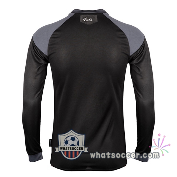 UMBRO FAI Ireland Goalkeeper Soccer Jerseys Long Sleeve Black 2020-2021