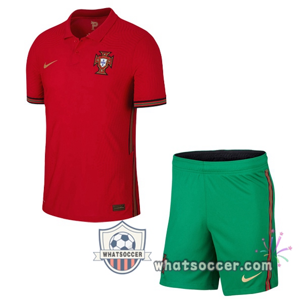 Portugal Kids Home Soccer Jerseys 2020-2021