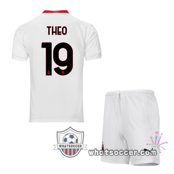 AC Milan (THEO 19) Kids Away Soccer Jerseys 2020-2021