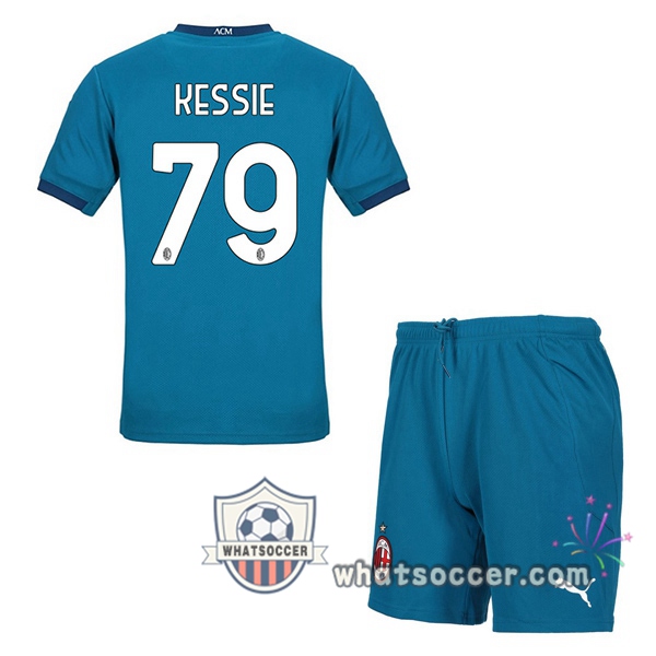 AC Milan (KESSIE 79) Kids Third Soccer Jerseys 2020-2021