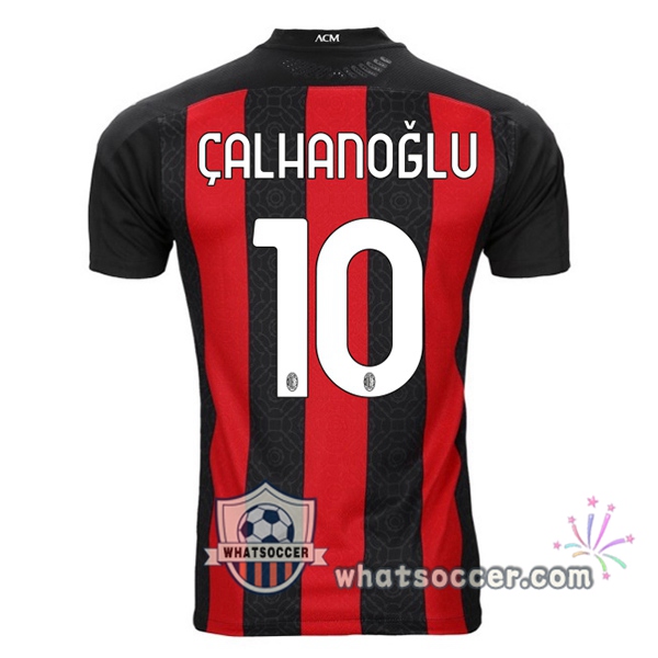 AC Milan (ÇALHANOĞLU 10) Home Soccer Jerseys 2020-2021