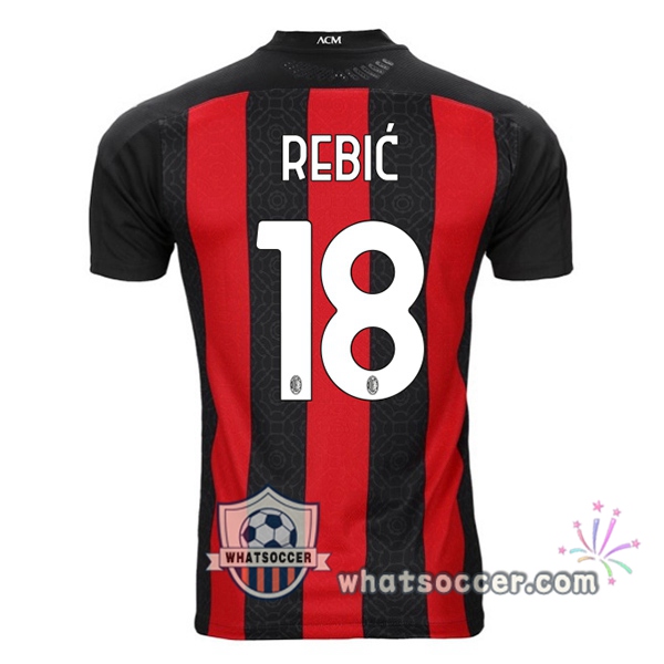 AC Milan (REBIĆ 18) Home Soccer Jerseys 2020-2021