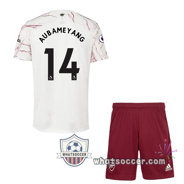 Arsenal (AUBAMEYANG 14) Kids Away Soccer Jerseys 2020-2021