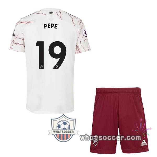 Arsenal (PEPE 19) Kids Away Soccer Jerseys 2020-2021