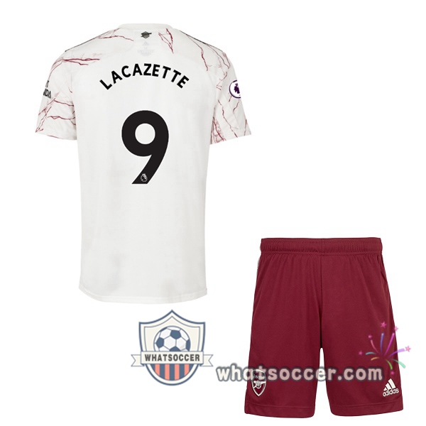 Arsenal (LACAZETTE 9) Kids Away Soccer Jerseys 2020-2021