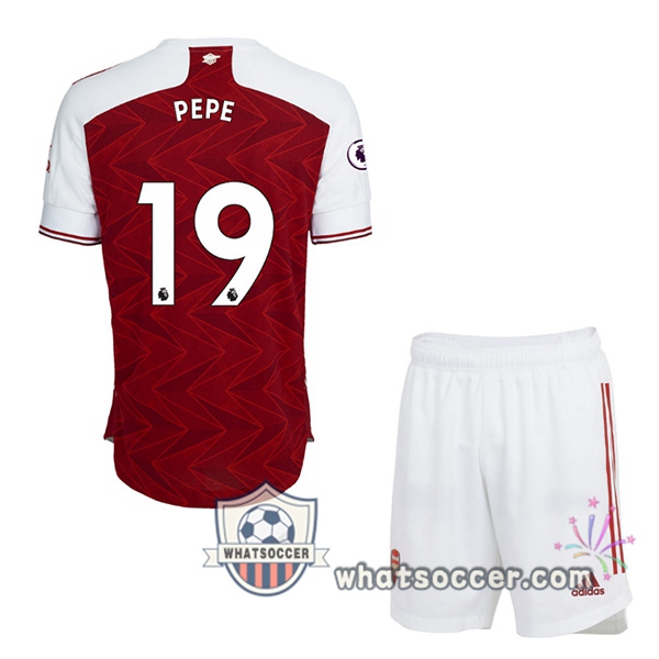 Arsenal (PEPE 19) Kids Home Soccer Jerseys 2020-2021