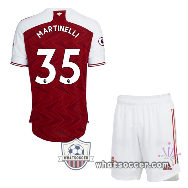 Arsenal (MARTINELLI 35) Kids Home Soccer Jerseys 2020-2021