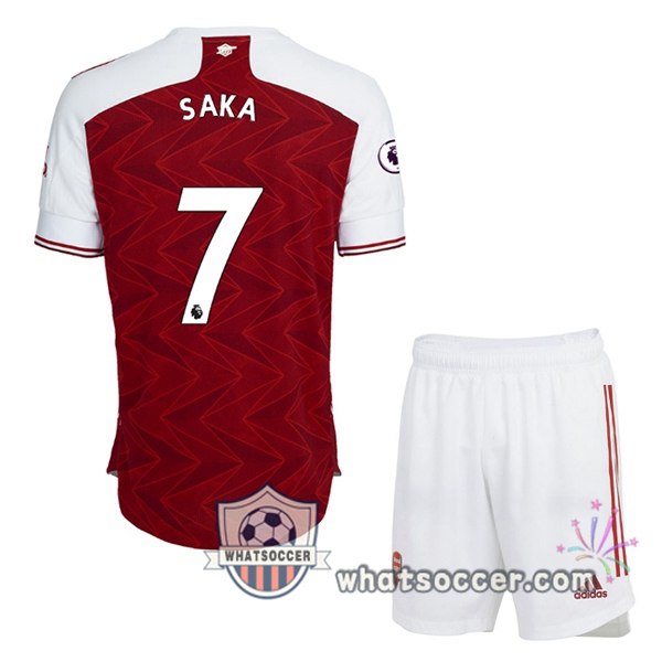 Arsenal (SAKA 7) Kids Home Soccer Jerseys 2020-2021