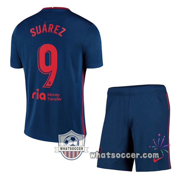 Atletico Madrid (SUÁREZ 9) Kids Away Soccer Jerseys 2020-2021