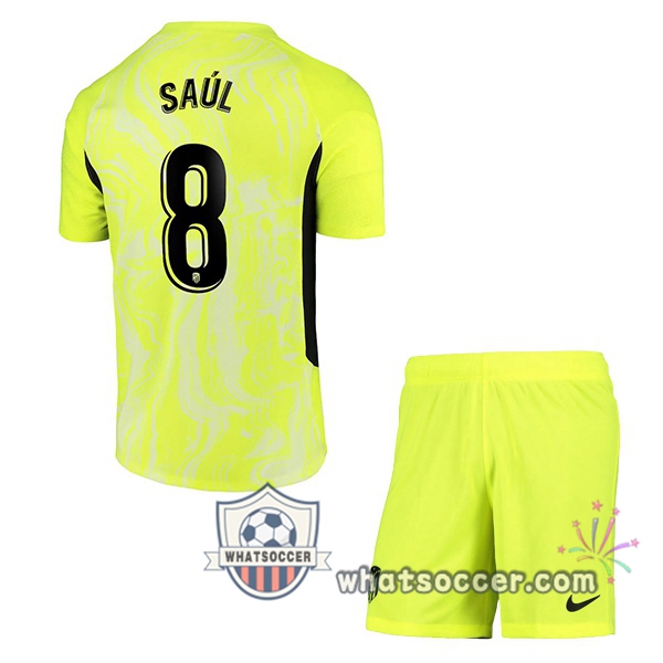 Atletico Madrid (SAUL 8) Kids Third Soccer Jerseys 2020-2021