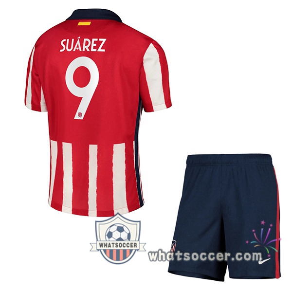 Atletico Madrid (SUÁREZ 9) Kids THome Soccer Jerseys 2020-2021