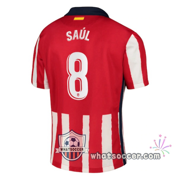 Atletico Madrid (SAUL 8) Home Soccer Jerseys 2020-2021