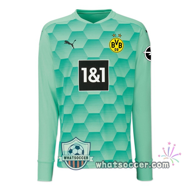 Dortmund BVB Goalkeeper Soccer Jerseys Green 2020-2021