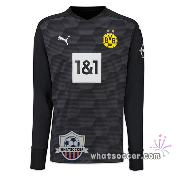 Dortmund BVB Goalkeeper Soccer Jerseys Black 2020-2021