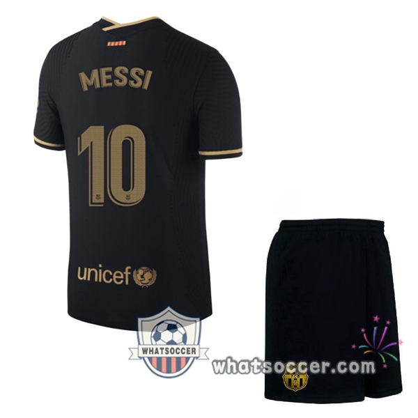 FC Barcelona (MESSI 10) Kids Away Soccer Jerseys 2020-2021