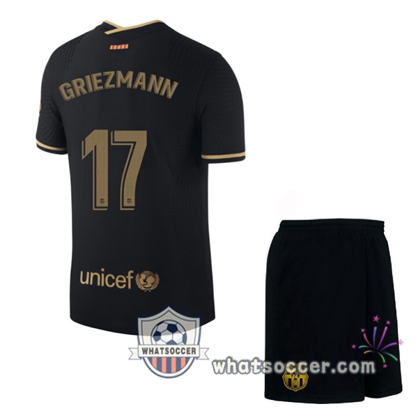 FC Barcelona (GRIEZMANN 17) Kids Away Soccer Jerseys 2020-2021