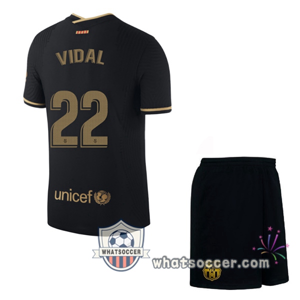 FC Barcelona (VIDAL 22) Kids Away Soccer Jerseys 2020-2021