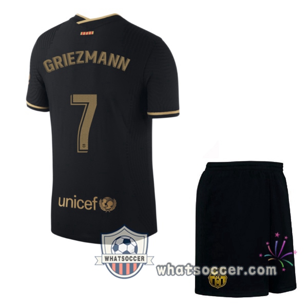 FC Barcelona (GRIEZMANN 7) Kids Away Soccer Jerseys 2020-2021