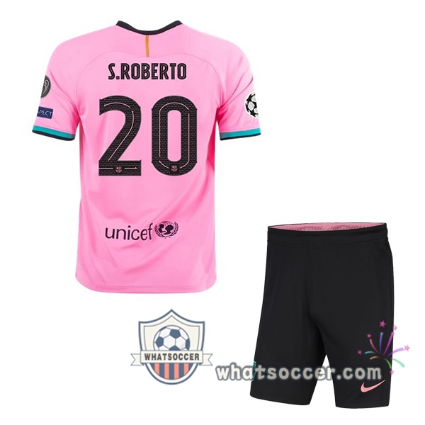 FC Barcelona (S. ROBERTO 20) Kids Third Soccer Jerseys 2020-2021