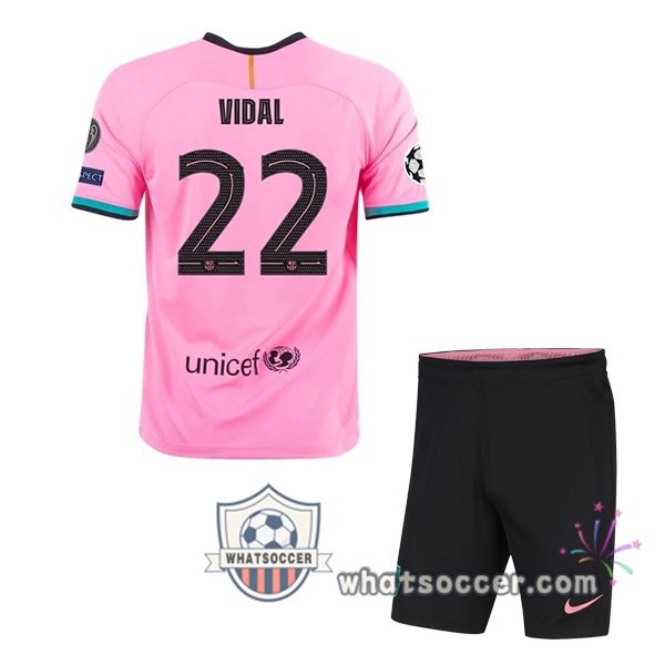 FC Barcelona (VIDAL 22) Kids Third Soccer Jerseys 2020-2021