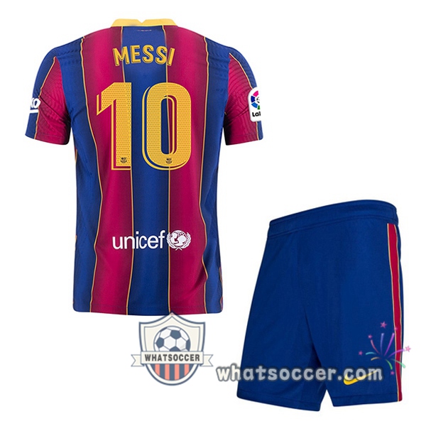 FC Barcelona (MESSI 10) Kids Home Soccer Jerseys 2020-2021