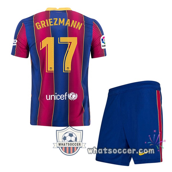 FC Barcelona (GRIEZMANN 17) Kids Home Soccer Jerseys 2020-2021