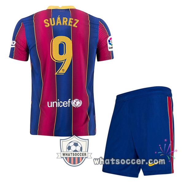 FC Barcelona (SUÁREZ 9) Kids Home Soccer Jerseys 2020-2021