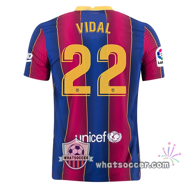 FC Barcelona (VIDAL 22) Home Soccer Jerseys 2020-2021