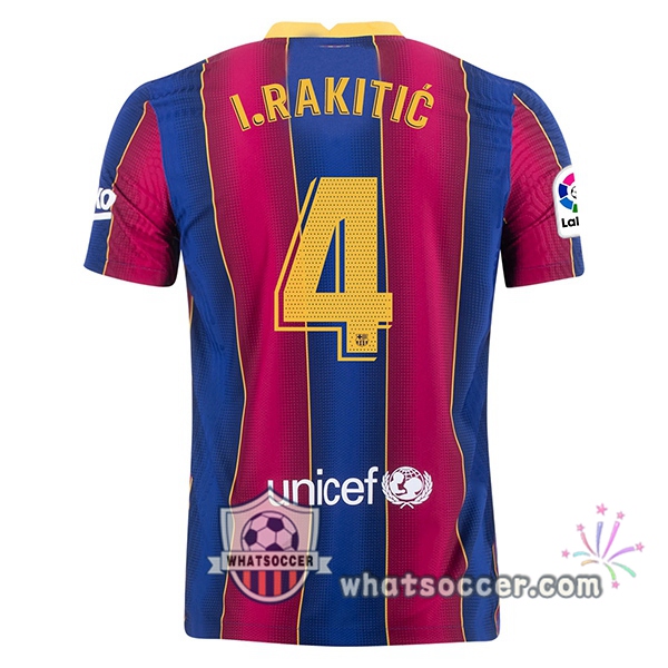 FC Barcelona (I. RAKITIĆ 4) Home Soccer Jerseys 2020-2021