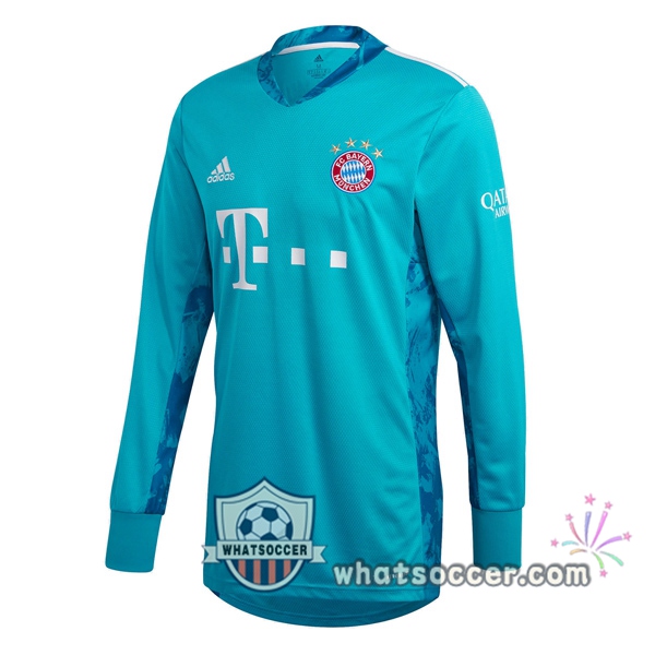 Bayern Munich Goalkeeper Soccer Jerseys Long Sleeve Blue 2020-2021