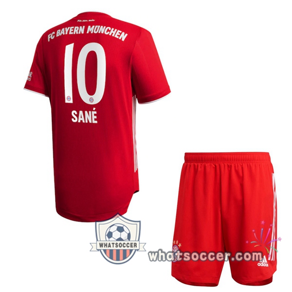 Bayern Munich (SANE 10) Kids Home Soccer Jerseys 2020-2021
