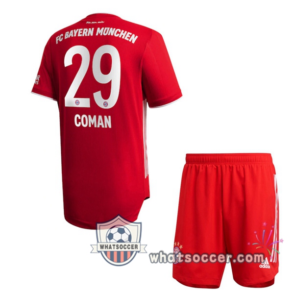 Bayern Munich (COMAN 29) Kids Home Soccer Jerseys 2020-2021
