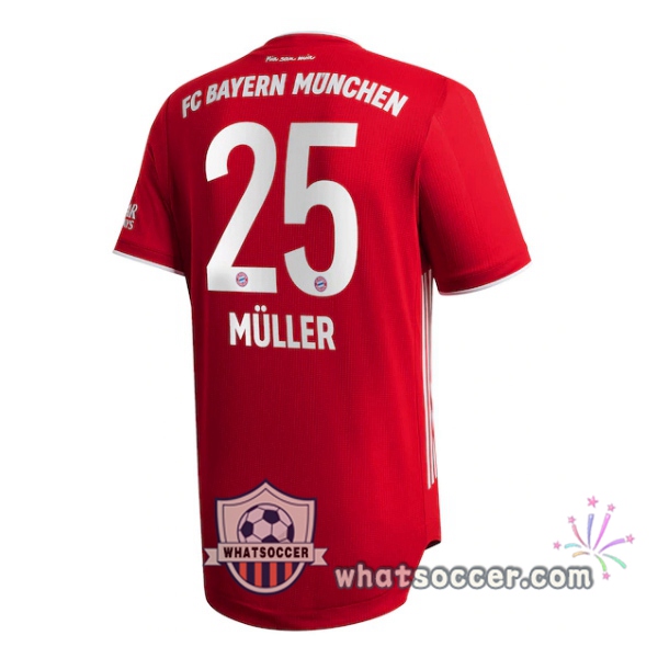 Bayern Munich (MULLER 25) Home Soccer Jerseys 2020-2021