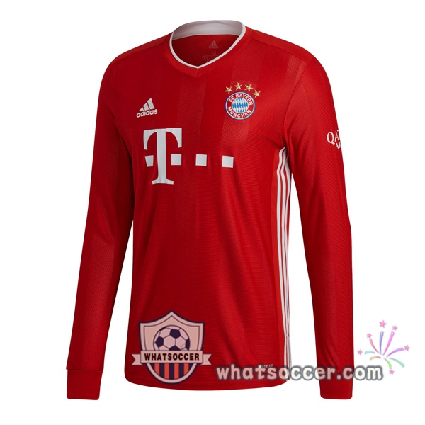 Bayern Munich Home Soccer Jerseys Long Sleeve 2020-2021