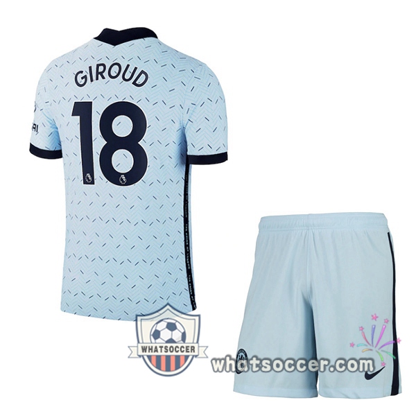 FC Chelsea (GIROUD 18) Kids Away Soccer Jerseys 2020-2021