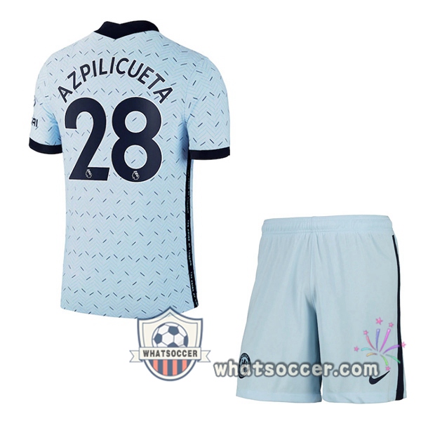 FC Chelsea (AZPILICUETA 28) Kids Away Soccer Jerseys 2020-2021
