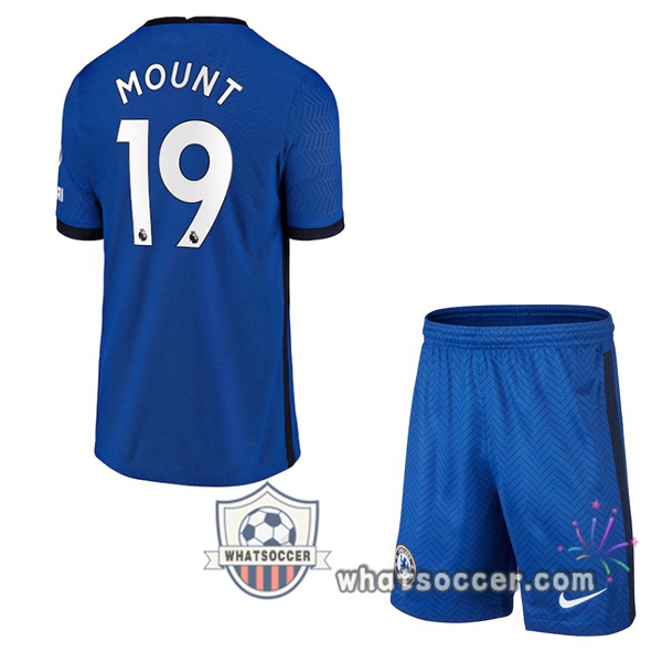 FC Chelsea (MOUNT 19) Kids Home Soccer Jerseys 2020-2021