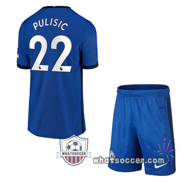 FC Chelsea (PULISIC 22) Kids Home Soccer Jerseys 2020-2021