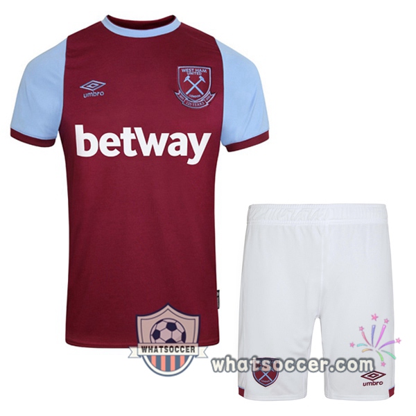West Ham Kids Home Soccer Jerseys 2020-2021