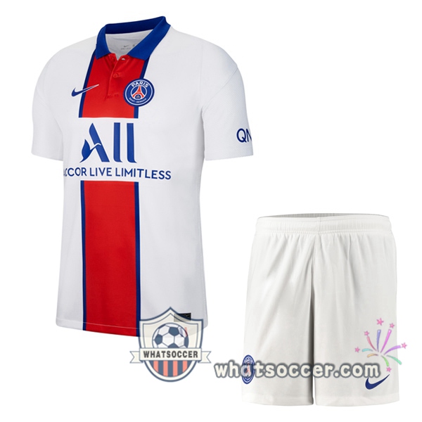Paris PSG Kids Away Soccer Jerseys 2020-2021