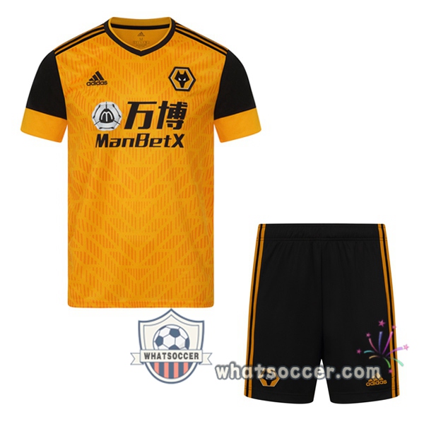 Wolves Kids Home Soccer Jerseys 2020-2021